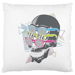 Illustration Skull Rainbow Large Flano Cushion Case (two Sides) by Mariart