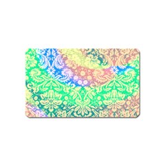 Hippie Fabric Background Tie Dye Magnet (name Card) by Mariart