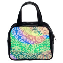 Hippie Fabric Background Tie Dye Classic Handbag (two Sides)