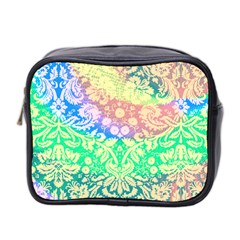 Hippie Fabric Background Tie Dye Mini Toiletries Bag (two Sides) by Mariart