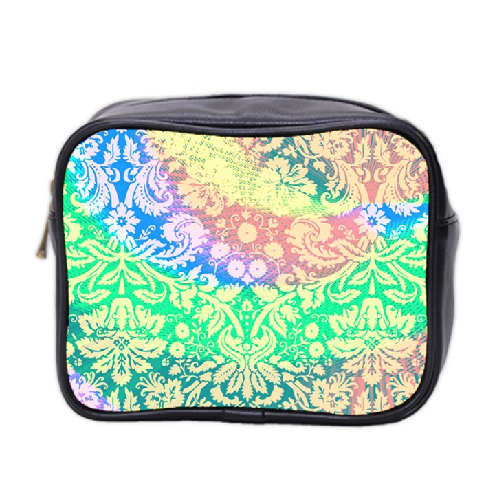 Hippie Fabric Background Tie Dye Mini Toiletries Bag (Two Sides)