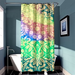 Hippie Fabric Background Tie Dye Shower Curtain 36  X 72  (stall)  by Mariart