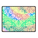 Hippie Fabric Background Tie Dye Double Sided Fleece Blanket (Small)  45 x34  Blanket Front