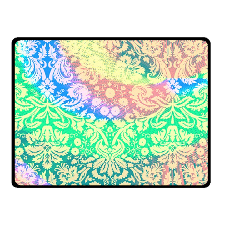 Hippie Fabric Background Tie Dye Double Sided Fleece Blanket (Small) 