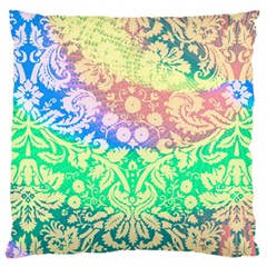 Hippie Fabric Background Tie Dye Large Flano Cushion Case (one Side) by Mariart