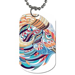 Goat Sheep Ethnic Dog Tag (two Sides) by Mariart