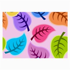 Leaves Background Beautiful Large Glasses Cloth by Mariart