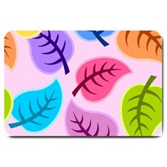 Leaves Background Beautiful Large Doormat  by Mariart