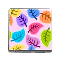 Leaves Background Beautiful Memory Card Reader (square 5 Slot) by Mariart