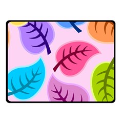 Leaves Background Beautiful Fleece Blanket (small) by Mariart