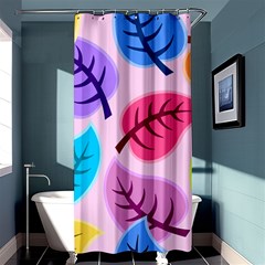 Leaves Background Beautiful Shower Curtain 36  X 72  (stall)  by Mariart