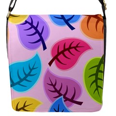 Leaves Background Beautiful Flap Closure Messenger Bag (s) by Mariart