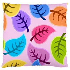 Leaves Background Beautiful Standard Flano Cushion Case (two Sides) by Mariart