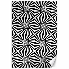 Line Stripe Pattern Canvas 12  X 18  by Mariart