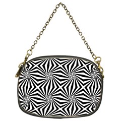 Line Stripe Pattern Chain Purse (one Side) by Mariart