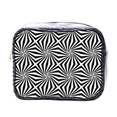 Line Stripe Pattern Mini Toiletries Bag (one Side) by Mariart