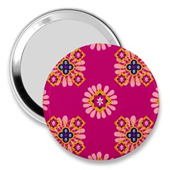 Morroco Tile Traditional 3  Handbag Mirrors by Mariart