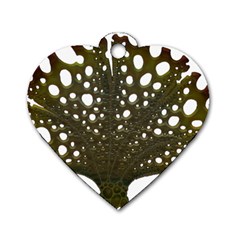 Leaf Tree Dog Tag Heart (two Sides) by Mariart