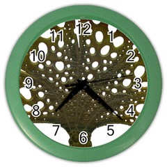 Leaf Tree Color Wall Clock by Mariart