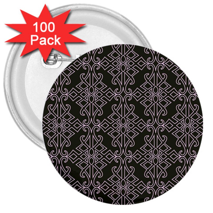 Line Geometry 3  Buttons (100 pack) 