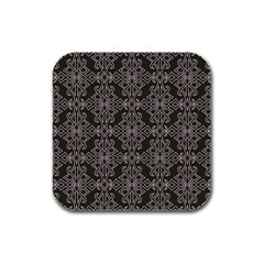 Line Geometry Rubber Square Coaster (4 Pack)  by Mariart