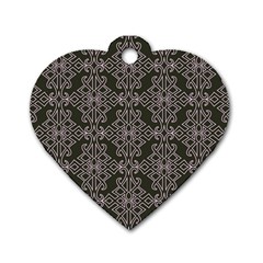 Line Geometry Dog Tag Heart (two Sides) by Mariart