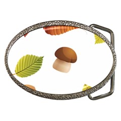 Leaves Mushrooms Belt Buckles by Mariart