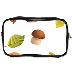 Leaves Mushrooms Toiletries Bag (one Side) by Mariart