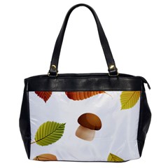 Leaves Mushrooms Oversize Office Handbag by Mariart