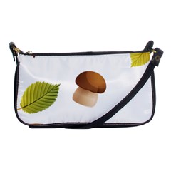 Leaves Mushrooms Shoulder Clutch Bag by Mariart