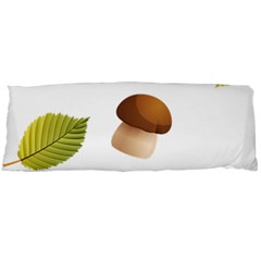 Leaves Mushrooms Body Pillow Case (dakimakura) by Mariart