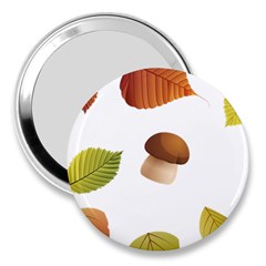 Leaves Mushrooms 3  Handbag Mirrors by Mariart