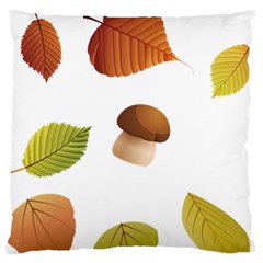 Leaves Mushrooms Standard Flano Cushion Case (one Side) by Mariart