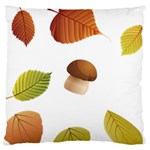 Leaves Mushrooms Standard Flano Cushion Case (Two Sides) Front