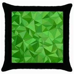 Mosaic Tile Geometrical Abstract Throw Pillow Case (black) by Mariart