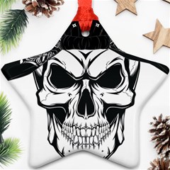 Kerchief Human Skull Ornament (star) by Mariart