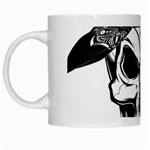 Kerchief Human Skull White Mugs Left