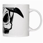 Kerchief Human Skull White Mugs Right