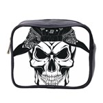 Kerchief Human Skull Mini Toiletries Bag (Two Sides) Front