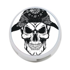 Kerchief Human Skull 4-port Usb Hub (two Sides) by Mariart