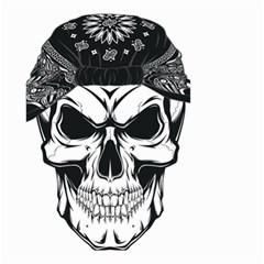 Kerchief Human Skull Small Garden Flag (two Sides) by Mariart