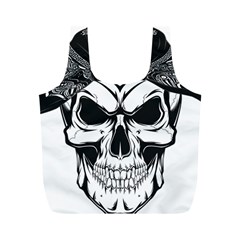 Kerchief Human Skull Full Print Recycle Bag (m) by Mariart