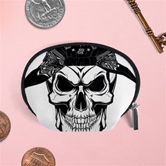 Kerchief Human Skull Accessory Pouch (small) by Mariart