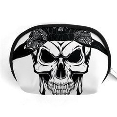 Kerchief Human Skull Accessory Pouch (medium) by Mariart