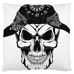 Kerchief Human Skull Standard Flano Cushion Case (one Side) by Mariart