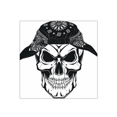 Kerchief Human Skull Satin Bandana Scarf by Mariart