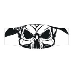 Kerchief Human Skull Stretchable Headband by Mariart