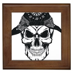 Kerchief Human Skull Framed Tiles by Mariart