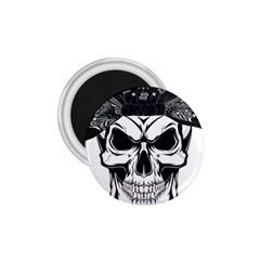 Kerchief Human Skull 1 75  Magnets by Mariart