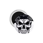 Kerchief Human Skull 1.75  Magnets Front